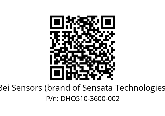  DHO5_10//RG59//03600//G3R020//D0DD-- Bei Sensors (brand of Sensata Technologies) DHO510-3600-002