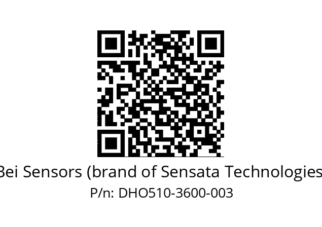  DHO5_10//RG59//03600//G3R050//D0---- Bei Sensors (brand of Sensata Technologies) DHO510-3600-003