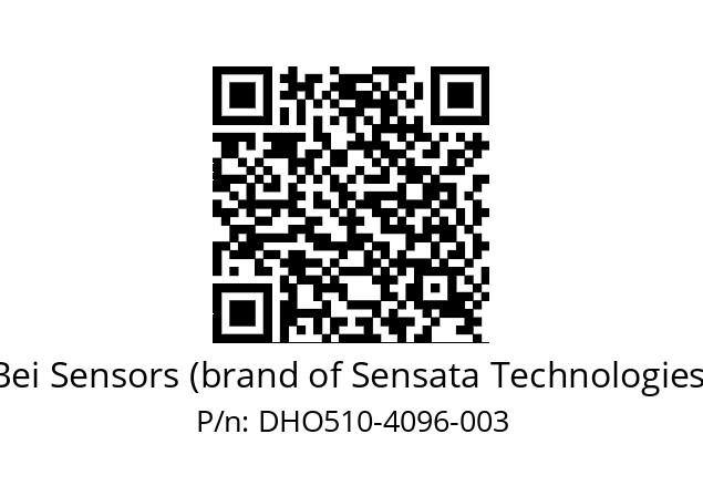  DHO5_10//2G29//04096//G6R//D0DD-- Bei Sensors (brand of Sensata Technologies) DHO510-4096-003