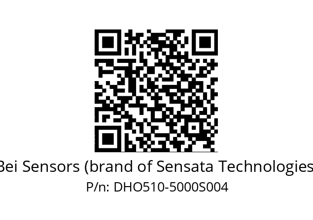  DHO5S10/OM/RG59//05000//G6R//D0DK-- Bei Sensors (brand of Sensata Technologies) DHO510-5000S004