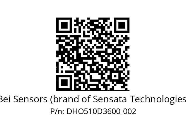  DHO5_10//2G29//36000//G6R//D0DD-- Bei Sensors (brand of Sensata Technologies) DHO510D3600-002