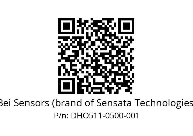  DHO5_11//RG58//00500//G6R//D0---- Bei Sensors (brand of Sensata Technologies) DHO511-0500-001