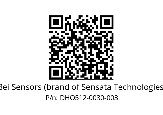  DHO5_12//RG59//00030//G6R//D0---- Bei Sensors (brand of Sensata Technologies) DHO512-0030-003