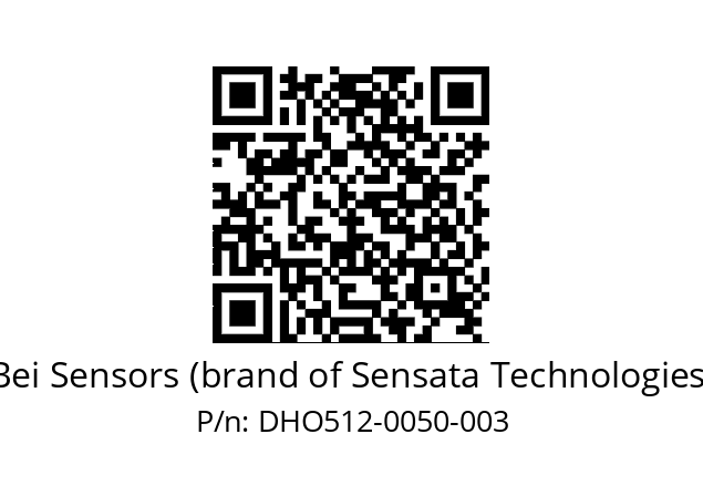  DHO5_12//RG59//00050//GPR020//D0---- Bei Sensors (brand of Sensata Technologies) DHO512-0050-003