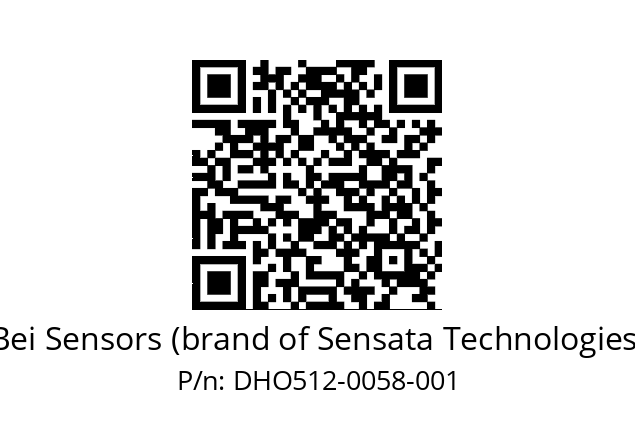  DHO5_12//RG59//00058//G3R030//D0DD Bei Sensors (brand of Sensata Technologies) DHO512-0058-001