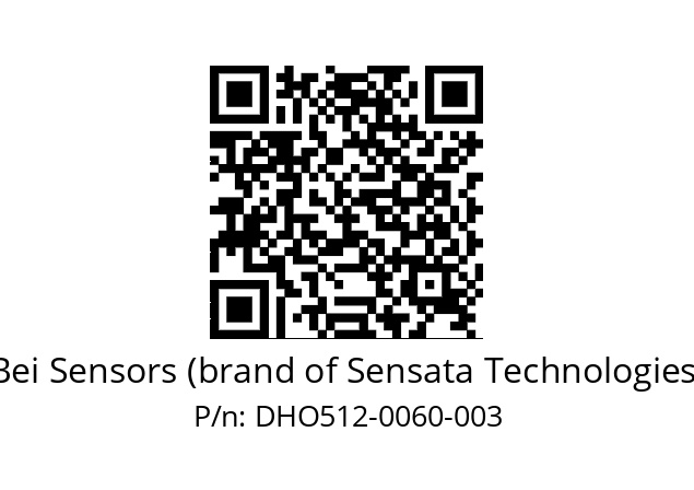  DHO5_12//RG59//00060//G3R030//D0---- Bei Sensors (brand of Sensata Technologies) DHO512-0060-003