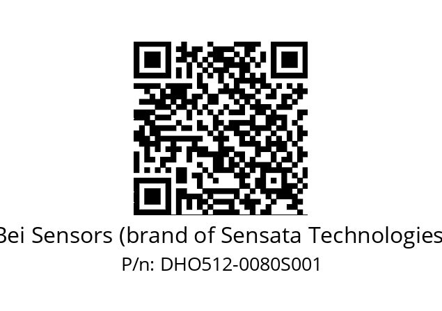  DHO5S12/OM/RG59//00080//G6R//D0DK-- Bei Sensors (brand of Sensata Technologies) DHO512-0080S001