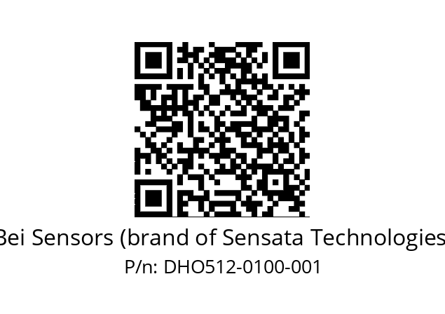  DHO5_12//RG59//00100//G6R//D0DD-- Bei Sensors (brand of Sensata Technologies) DHO512-0100-001