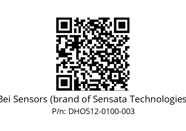  DHO5_12//RG59//00100//G6R//D0---- Bei Sensors (brand of Sensata Technologies) DHO512-0100-003