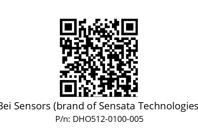  DHO5_12//2G29//00100//G3R020//D0DD-- Bei Sensors (brand of Sensata Technologies) DHO512-0100-005