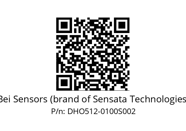  DHO5S12/OM/RG59//00100//G3R020//D0---- Bei Sensors (brand of Sensata Technologies) DHO512-0100S002