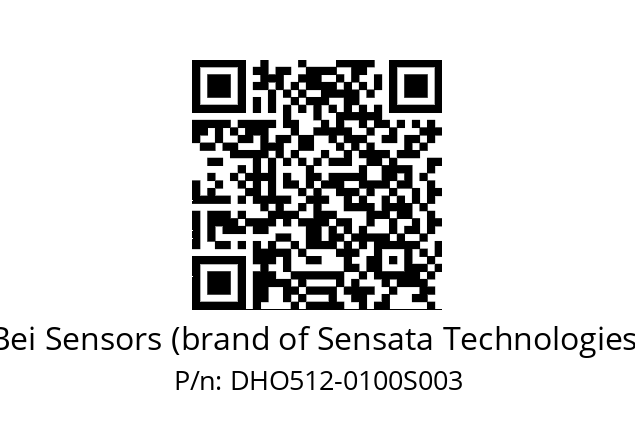  DHO5S12/OM/RG59//00100//G3R050//D0DK-- Bei Sensors (brand of Sensata Technologies) DHO512-0100S003