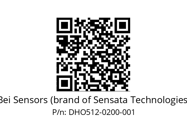  DHO5_12//RG59//00200//G3R020//D0DD-- Bei Sensors (brand of Sensata Technologies) DHO512-0200-001