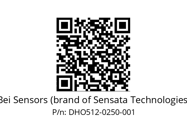  DHO5_12//RG59//00250//G3R020//D0---- Bei Sensors (brand of Sensata Technologies) DHO512-0250-001