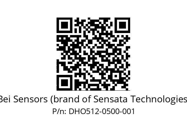  DHO5_12//RG59//00500//G3R020//D0DD-- Bei Sensors (brand of Sensata Technologies) DHO512-0500-001