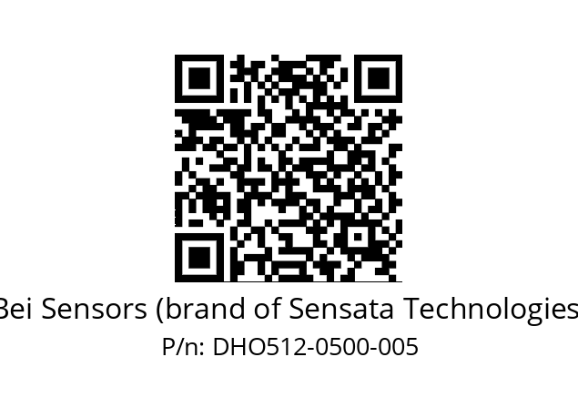  DHO5_12//RG59//00500//G5R//D0DD-- Bei Sensors (brand of Sensata Technologies) DHO512-0500-005