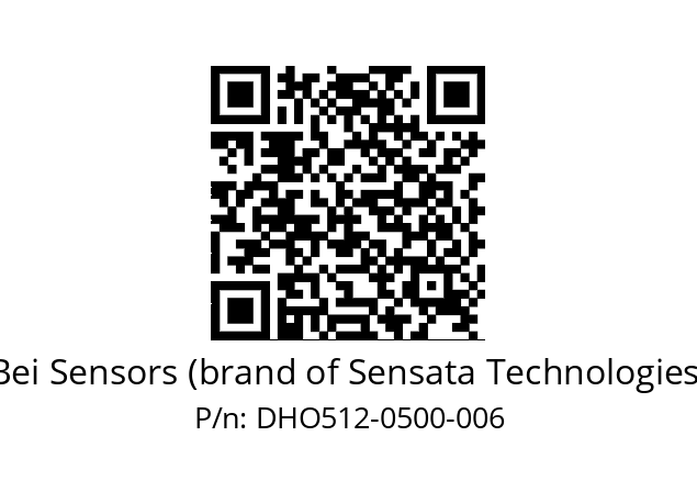  DHO5_12//RG59//00500//G8R//D0DD-- Bei Sensors (brand of Sensata Technologies) DHO512-0500-006