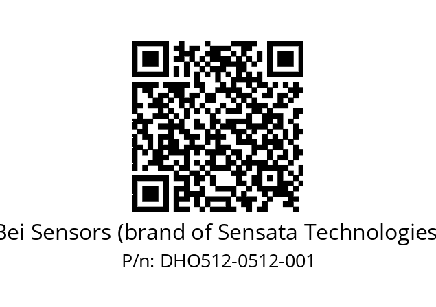  DHO5_12//RG59//00512//G6R//D0DD-- Bei Sensors (brand of Sensata Technologies) DHO512-0512-001