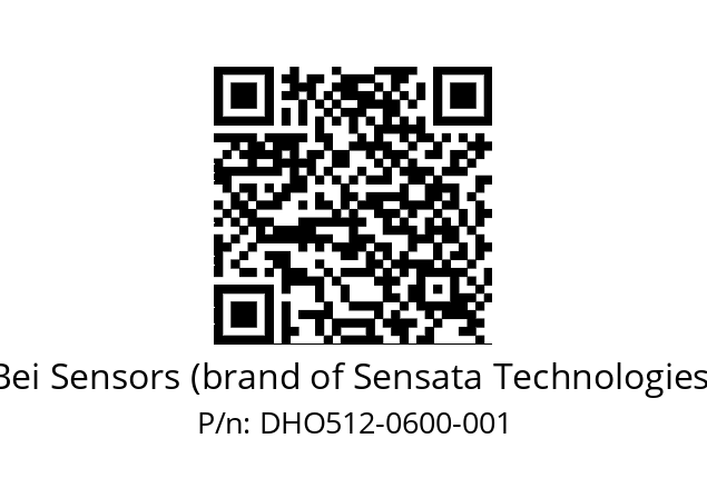  DHO5_12//5GT2//00600//G2R//D0---- Bei Sensors (brand of Sensata Technologies) DHO512-0600-001