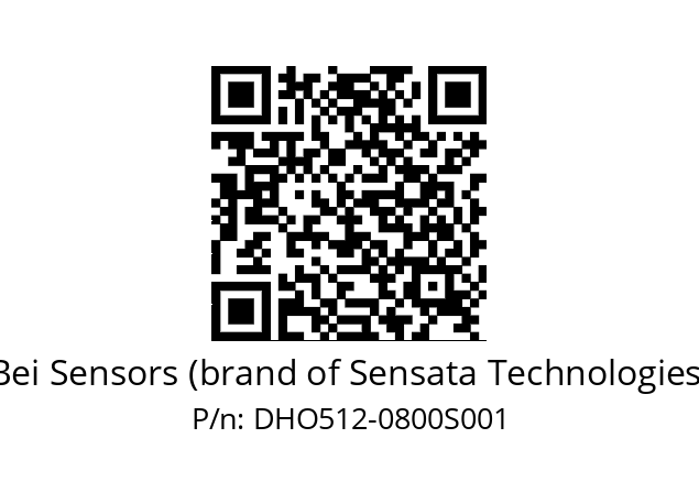  DHO5S12/OM/RG59//00800//G3R020//D0---- Bei Sensors (brand of Sensata Technologies) DHO512-0800S001