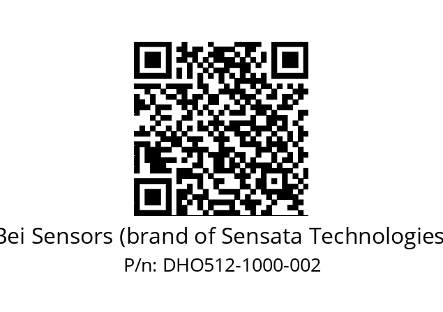  DHO5_12//RG52//01000//G2R//D0DD-- Bei Sensors (brand of Sensata Technologies) DHO512-1000-002