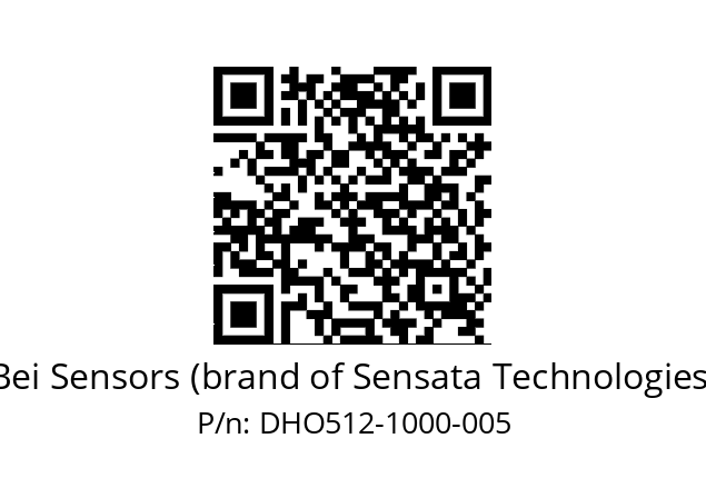  DHO5_12//2G29//01000//G6R//D0DD-- Bei Sensors (brand of Sensata Technologies) DHO512-1000-005