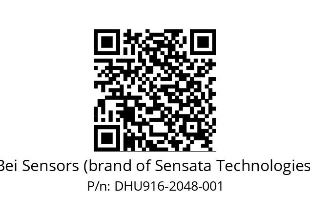  DHU9_16//PG59//02048//G6R//U2D4 Bei Sensors (brand of Sensata Technologies) DHU916-2048-001