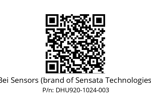  DHU9_20//RG29//01024//G6R//U2DW-- Bei Sensors (brand of Sensata Technologies) DHU920-1024-003