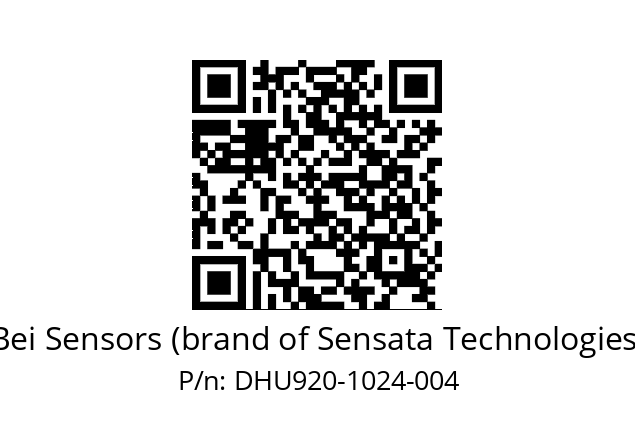  DHU9_20//2G29//01024//G3R020//U2DW-- Bei Sensors (brand of Sensata Technologies) DHU920-1024-004