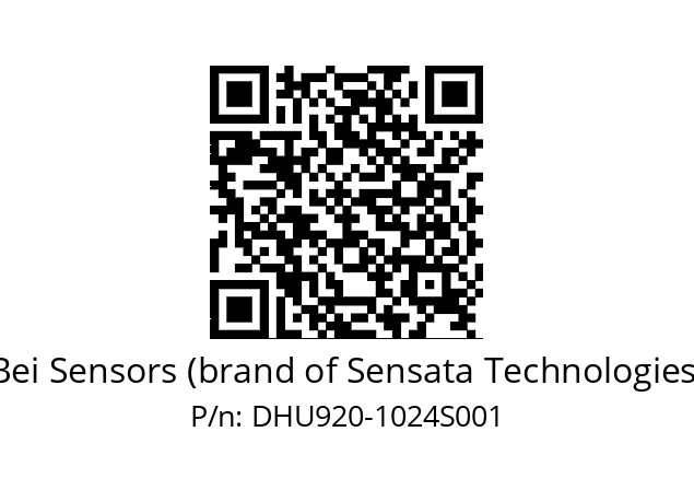  DHU9S20//3G39//01024//G3R020/0B/U2DW-- Bei Sensors (brand of Sensata Technologies) DHU920-1024S001