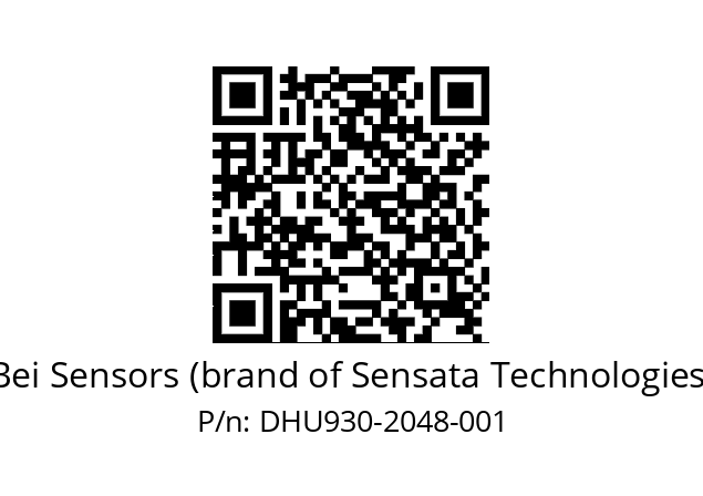  DHU9_30//PG59//02048//G3R050//--DW-- Bei Sensors (brand of Sensata Technologies) DHU930-2048-001