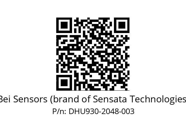  DHU9_30//RWTN//02048//G6R// Bei Sensors (brand of Sensata Technologies) DHU930-2048-003