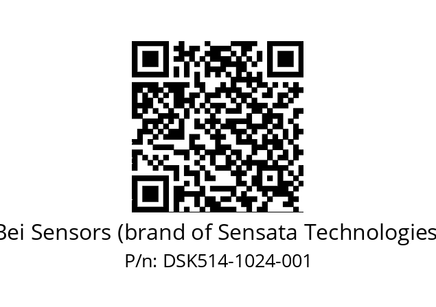  DSK5H14//5G59//01024//G6R//CSS3-- Bei Sensors (brand of Sensata Technologies) DSK514-1024-001