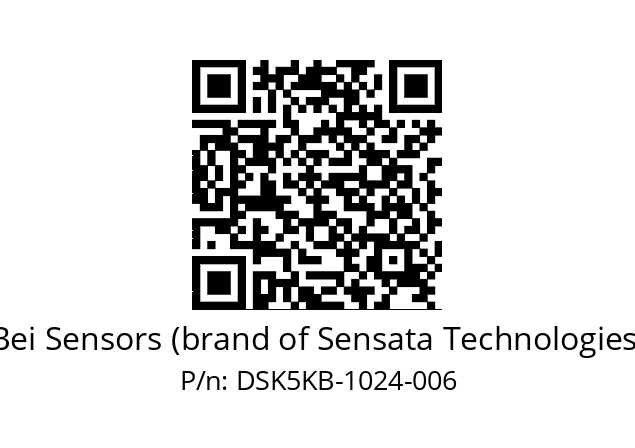  DSK5HKB//5G29//01024//GMR// Bei Sensors (brand of Sensata Technologies) DSK5KB-1024-006