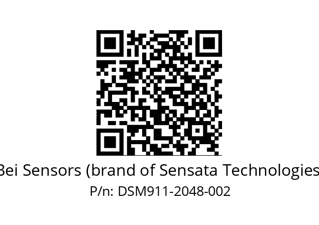  DSM9H11//2G29//02048//G6R//CSA4-- Bei Sensors (brand of Sensata Technologies) DSM911-2048-002