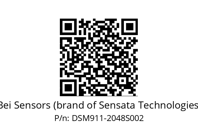  DSM9H11/01/5G59//02048//G3R050//CSA5-- Bei Sensors (brand of Sensata Technologies) DSM911-2048S002