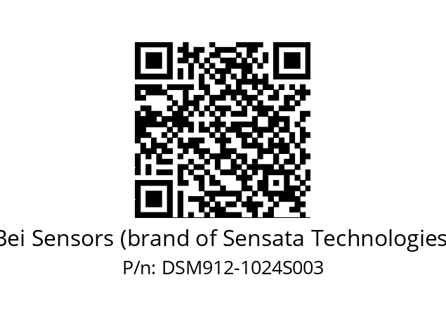  DSM9X12/01/5G59//01024//G6R//CS---- Bei Sensors (brand of Sensata Technologies) DSM912-1024S003