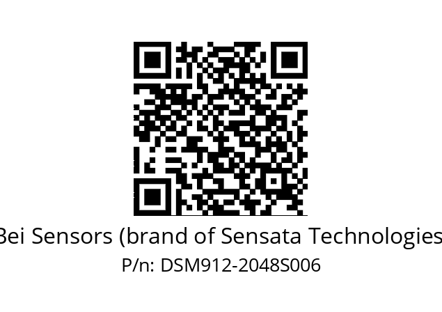  DSM9H12/01/5G59//02048//G6R//CSA4-- Bei Sensors (brand of Sensata Technologies) DSM912-2048S006