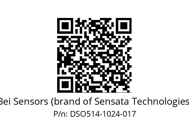  DSO5H14//2G29//01024//G6R//--DX-- Bei Sensors (brand of Sensata Technologies) DSO514-1024-017