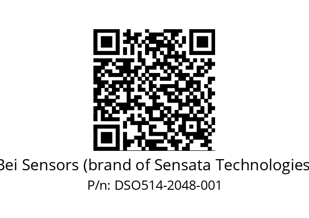  DSO5H14//2WTN//02048//G6R//--DX-- Bei Sensors (brand of Sensata Technologies) DSO514-2048-001