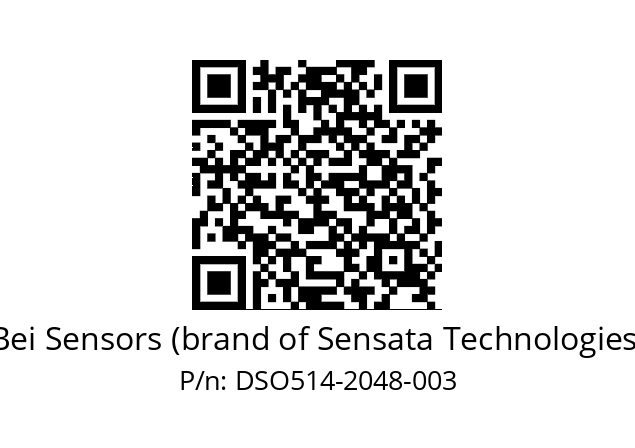  DSO5H14//5G59//02048//GPR050//--DX-- Bei Sensors (brand of Sensata Technologies) DSO514-2048-003