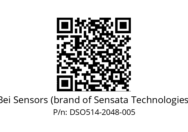  DSO5H14//5G59//02048//G8R//--DX-- Bei Sensors (brand of Sensata Technologies) DSO514-2048-005