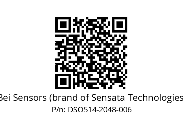  DSO5H14//5WTN//02048//G8R//--DX-- Bei Sensors (brand of Sensata Technologies) DSO514-2048-006