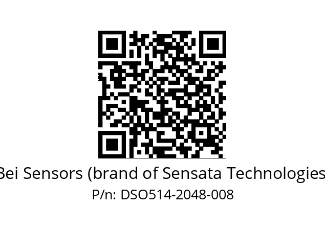  DSO5H14//5G29//02048//G6R//--DX-- Bei Sensors (brand of Sensata Technologies) DSO514-2048-008