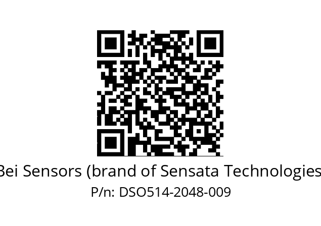  DSO5H14//5G29//02048//GPR020//--DX-- Bei Sensors (brand of Sensata Technologies) DSO514-2048-009