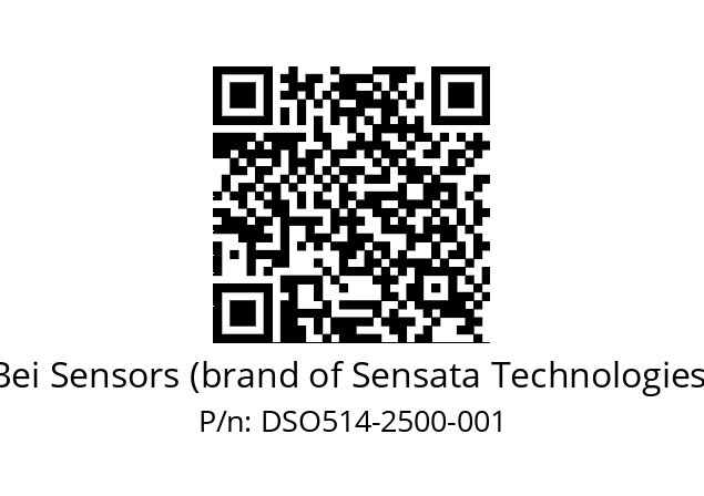  DSO5H14//5G29//02500//G3R050// Bei Sensors (brand of Sensata Technologies) DSO514-2500-001