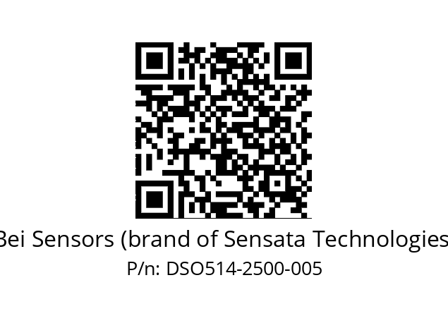  DSO5H14//2WTN//02500//G8R// Bei Sensors (brand of Sensata Technologies) DSO514-2500-005