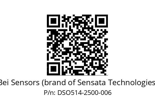  DSO5H14//5G29//02500//G6R// Bei Sensors (brand of Sensata Technologies) DSO514-2500-006