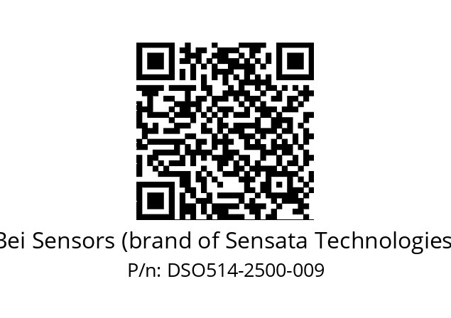  DSO5H14//2WTN//02500//G3R020// Bei Sensors (brand of Sensata Technologies) DSO514-2500-009