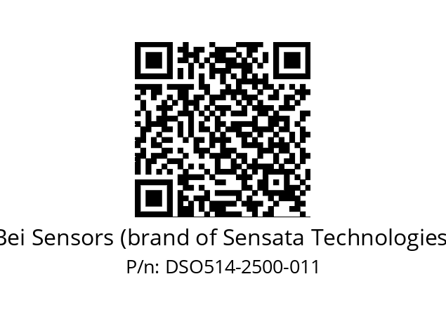  DSO5H14//2G29//02500//G3R020//--DX-- Bei Sensors (brand of Sensata Technologies) DSO514-2500-011